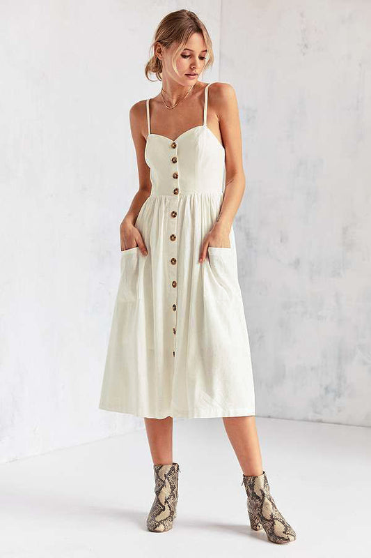 Cooperative Linen Midi Dress