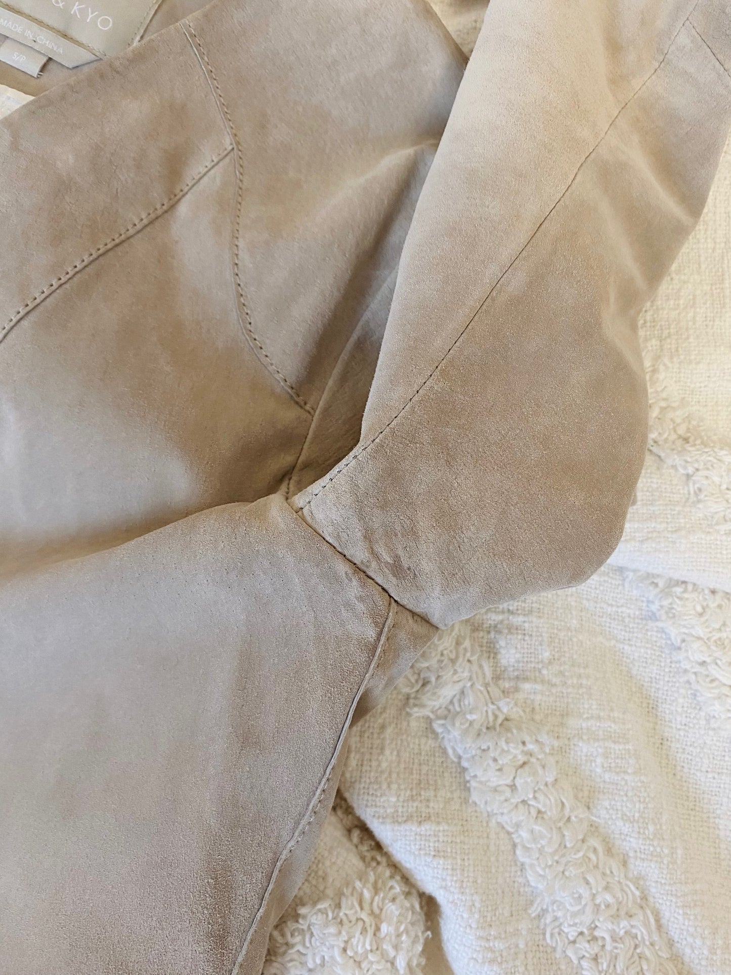 Soia and Kyo Romie Fringe Suede Jacket (S)
