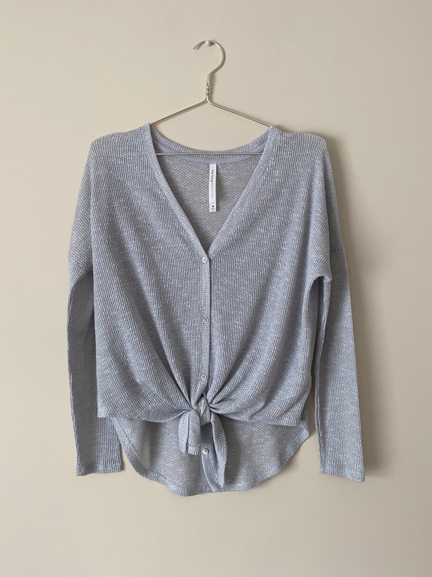 The Group by Babaton Knit Tie-Up Top (XS)