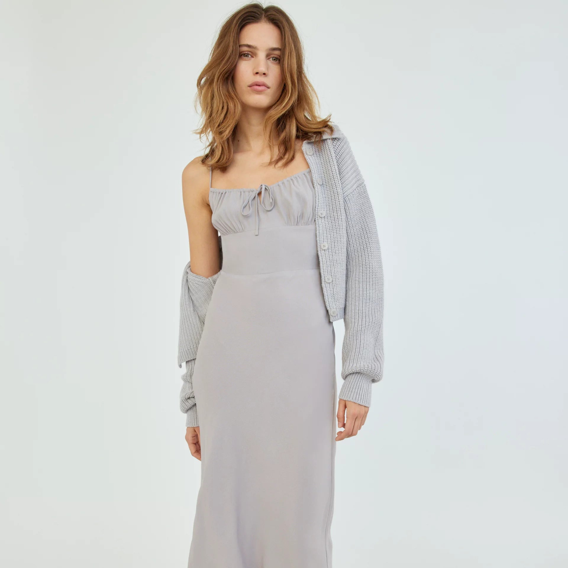 Wilfred Bellow Midi Dress Grey (S) – Somewear