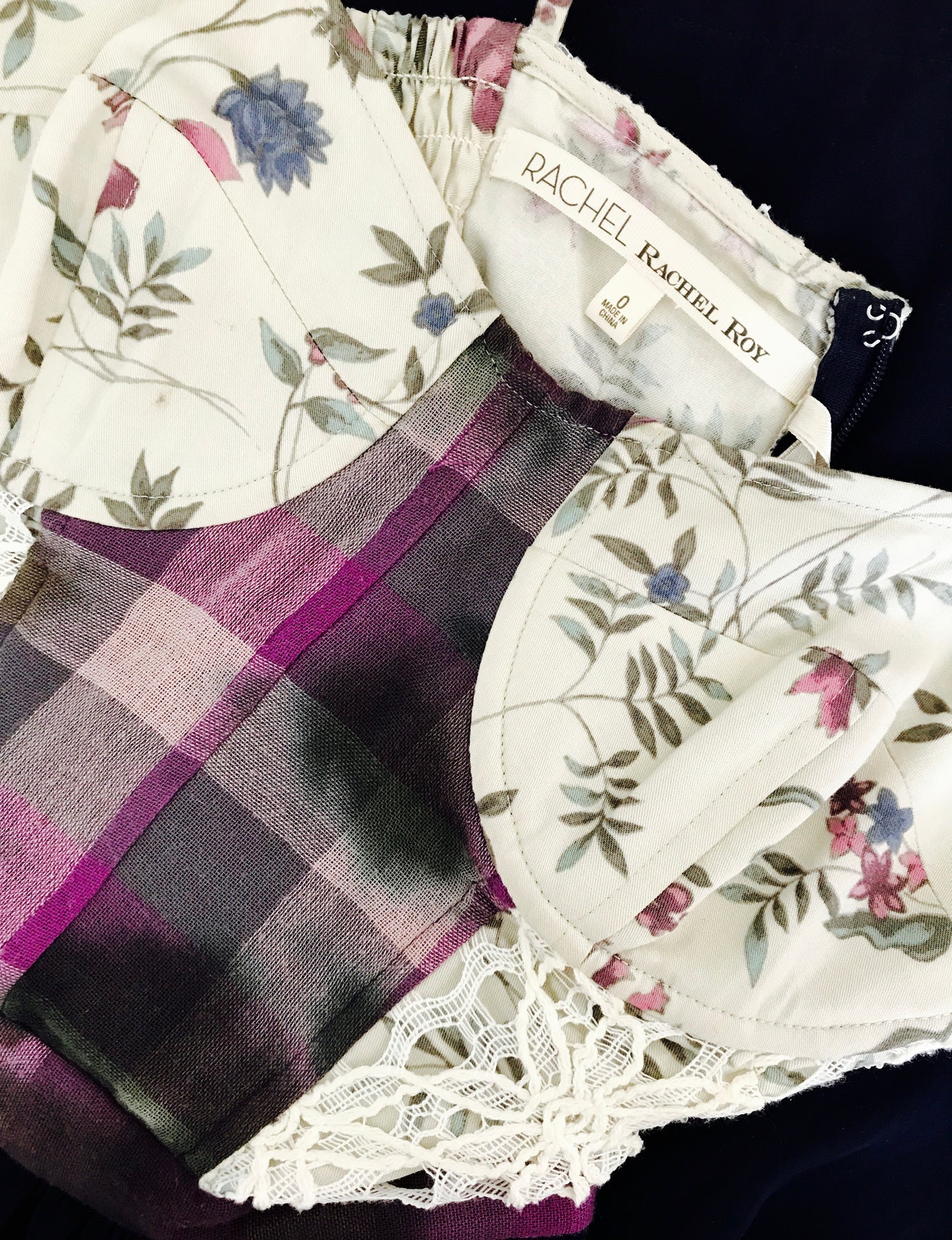 Rachel Roy Lace & Lavender Dress