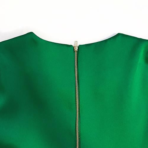 Topshop Satin Emerald Dress (0)