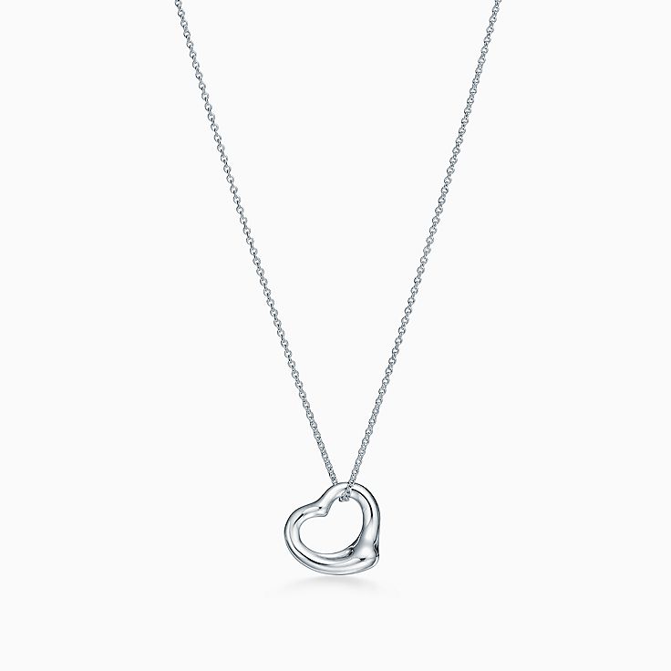 Tiffany Elsa Peretti Open Heart Pendant (16