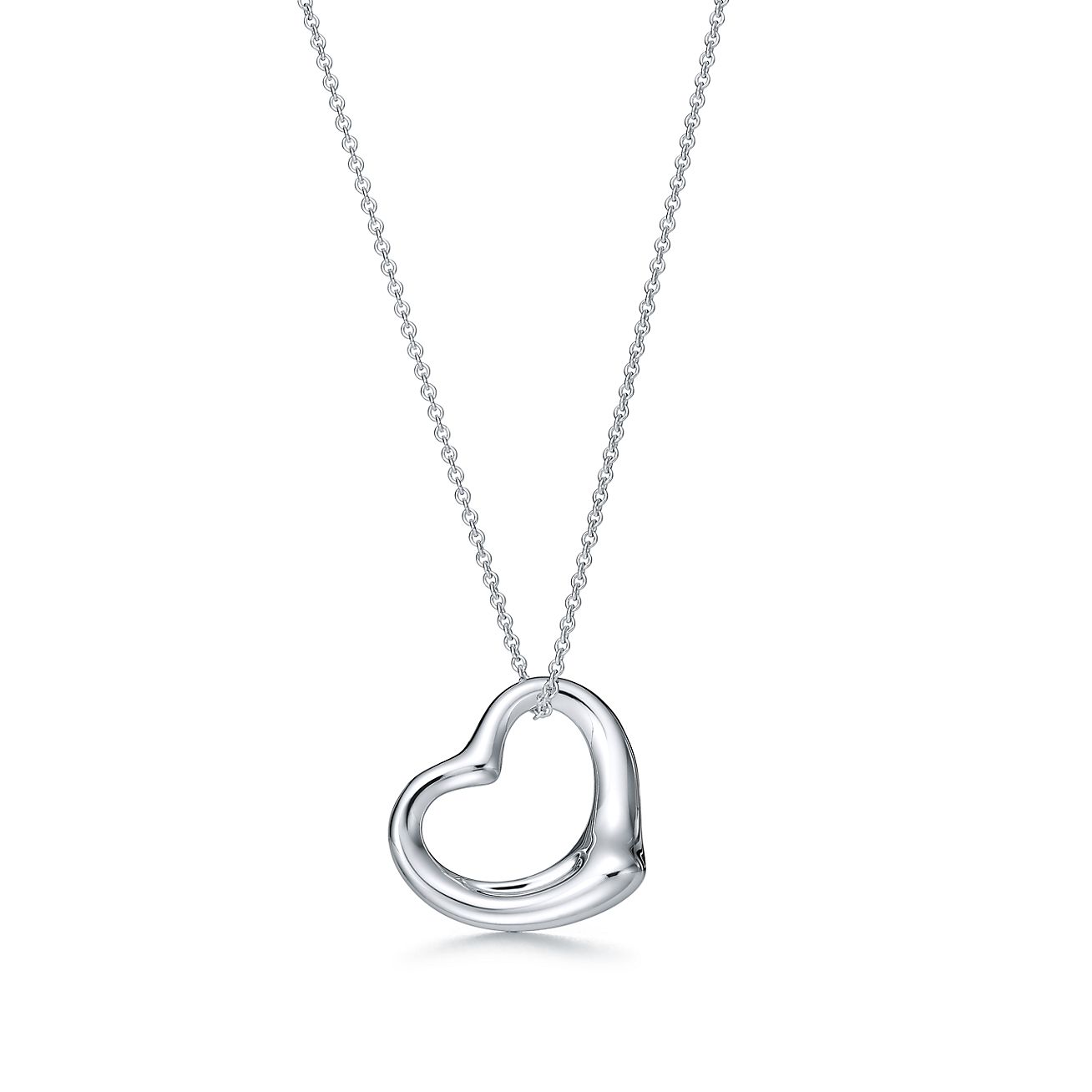 Tiffany & Co. Elsa Peretti Open Heart Pendant (16")