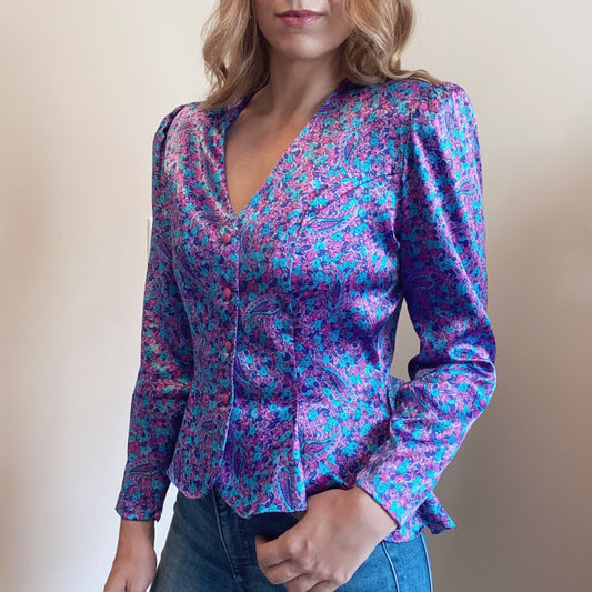 Vintage Orite Blouse With Bow