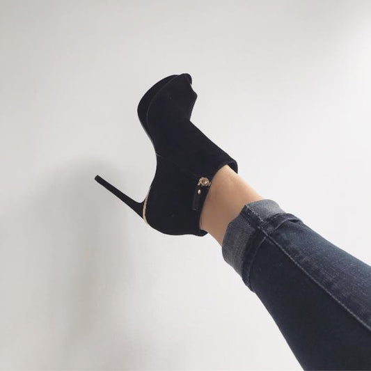 Authentic Louis Vuitton Peep Toe Bootie