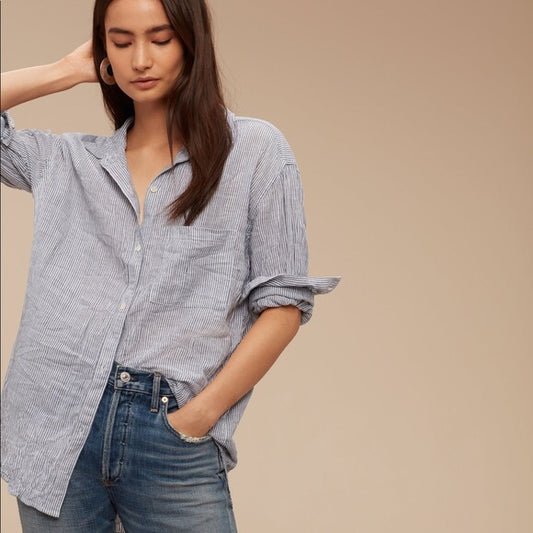 Community Veritas Oversized Button-Up Top (XXS)