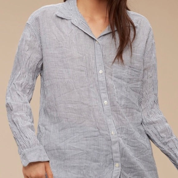 Community Veritas Oversized Button-Up Top (XXS)