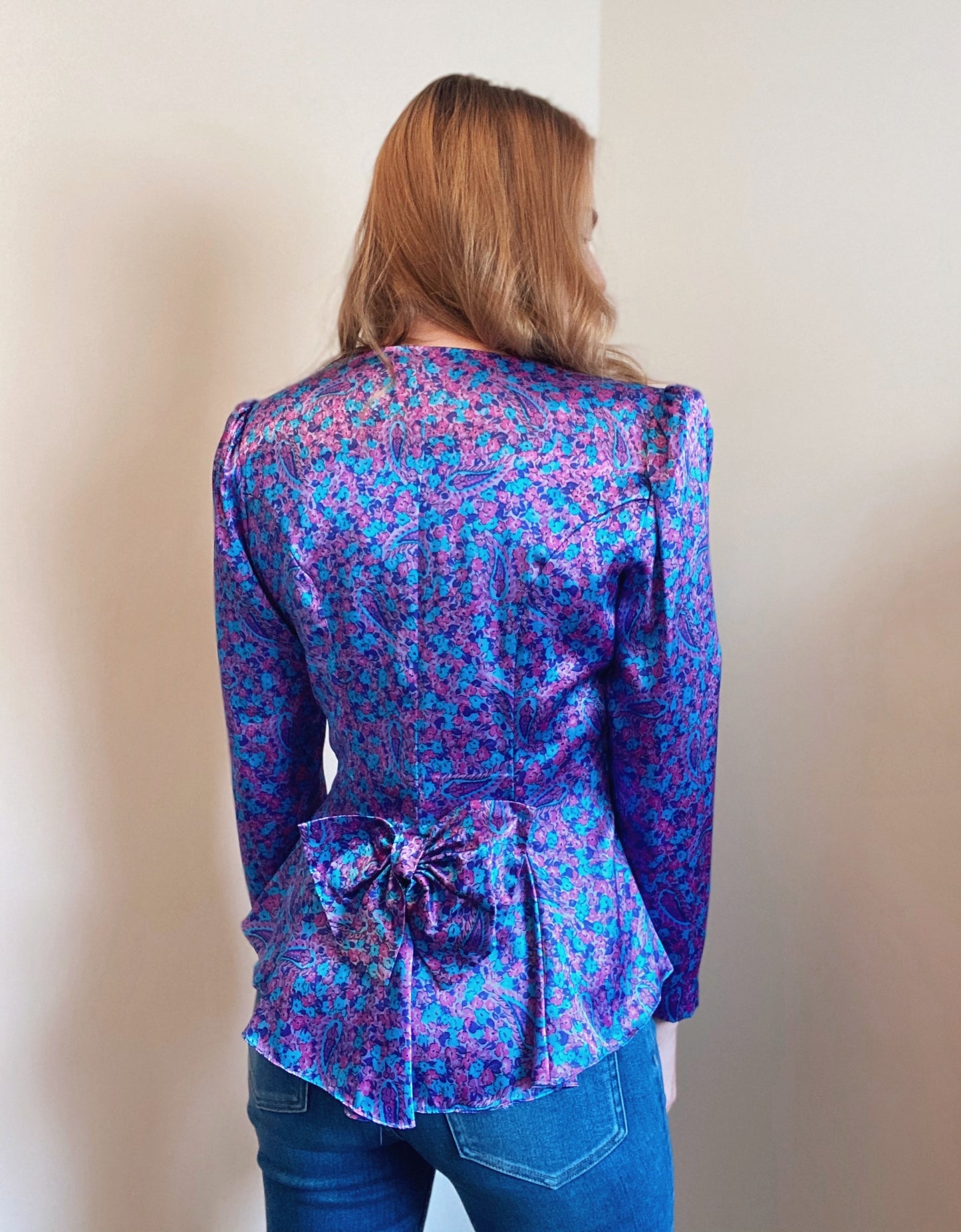 Vintage Orite Blouse With Bow