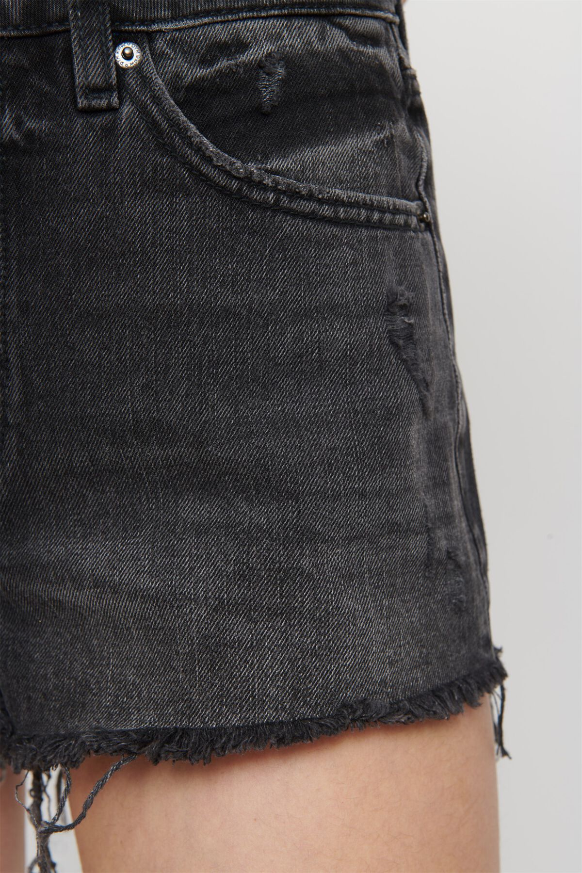 Dynamite Black Denim Shorts