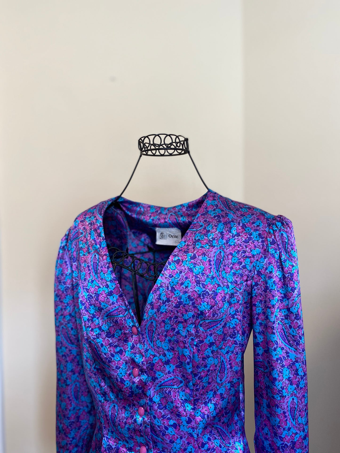 Vintage Orite Blouse With Bow