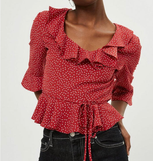 Topshop Polka Dot Blouse (6)