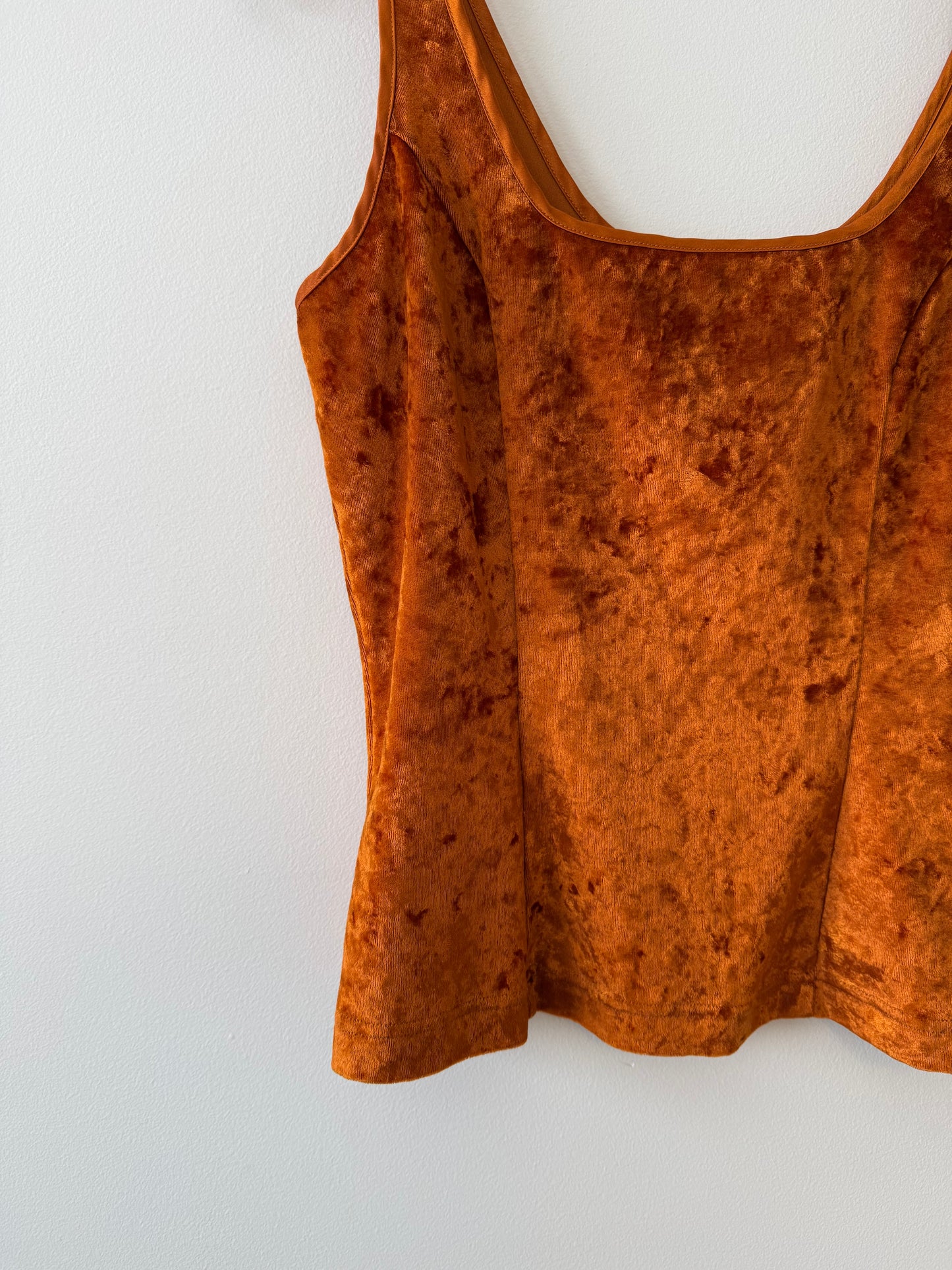 Vintage Victoria's Secret Crushed Velvet Tank Top (S)