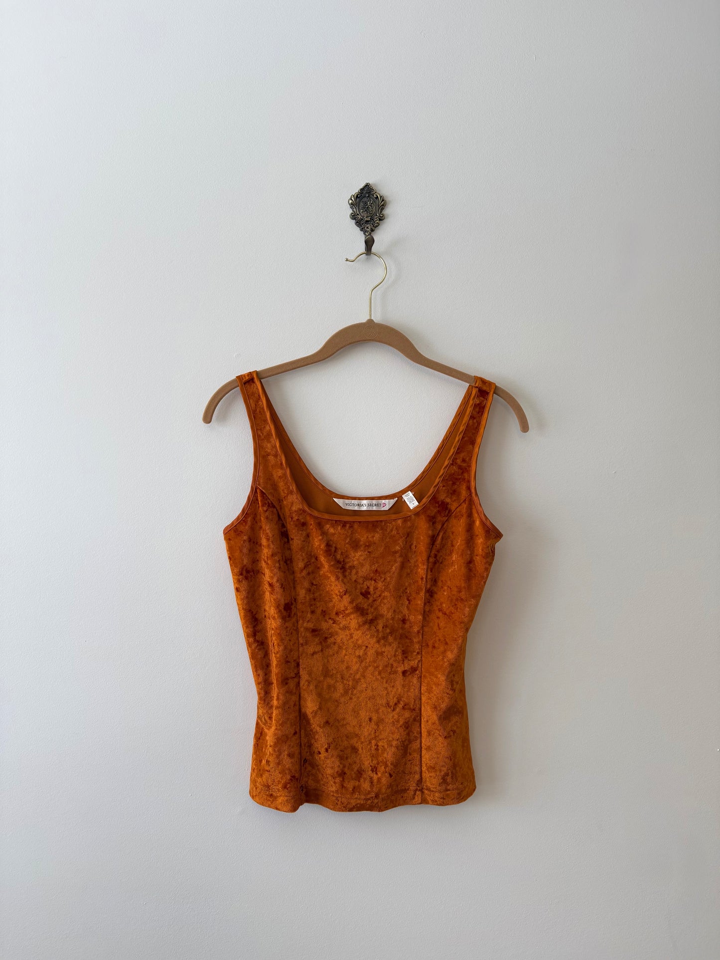 Vintage Victoria's Secret Crushed Velvet Tank Top (S)