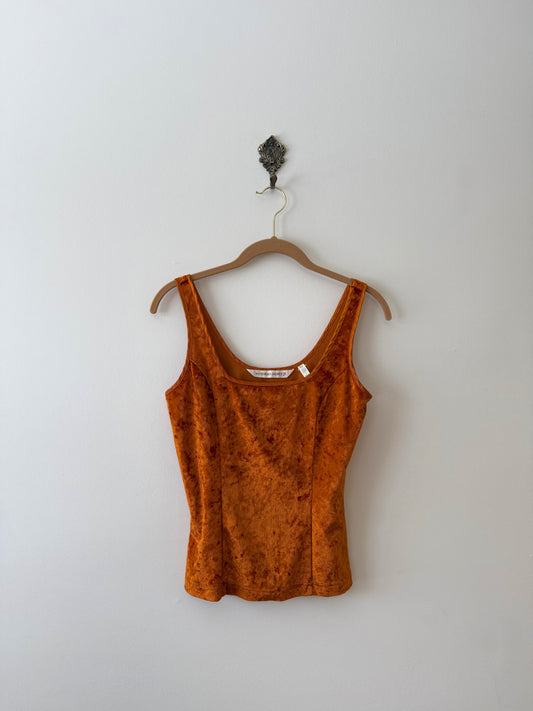 Vintage Victoria's Secret Crushed Velvet Tank Top (S)