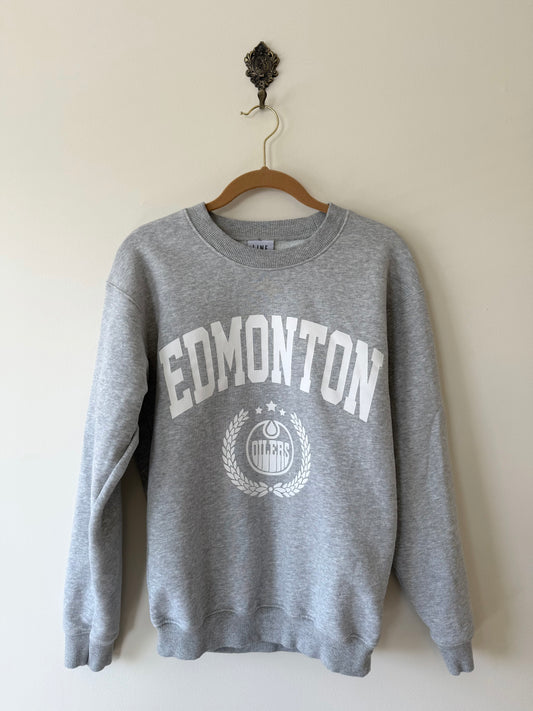 Line Change Edmonton Oilers Crest Sweatshirt (XS)
