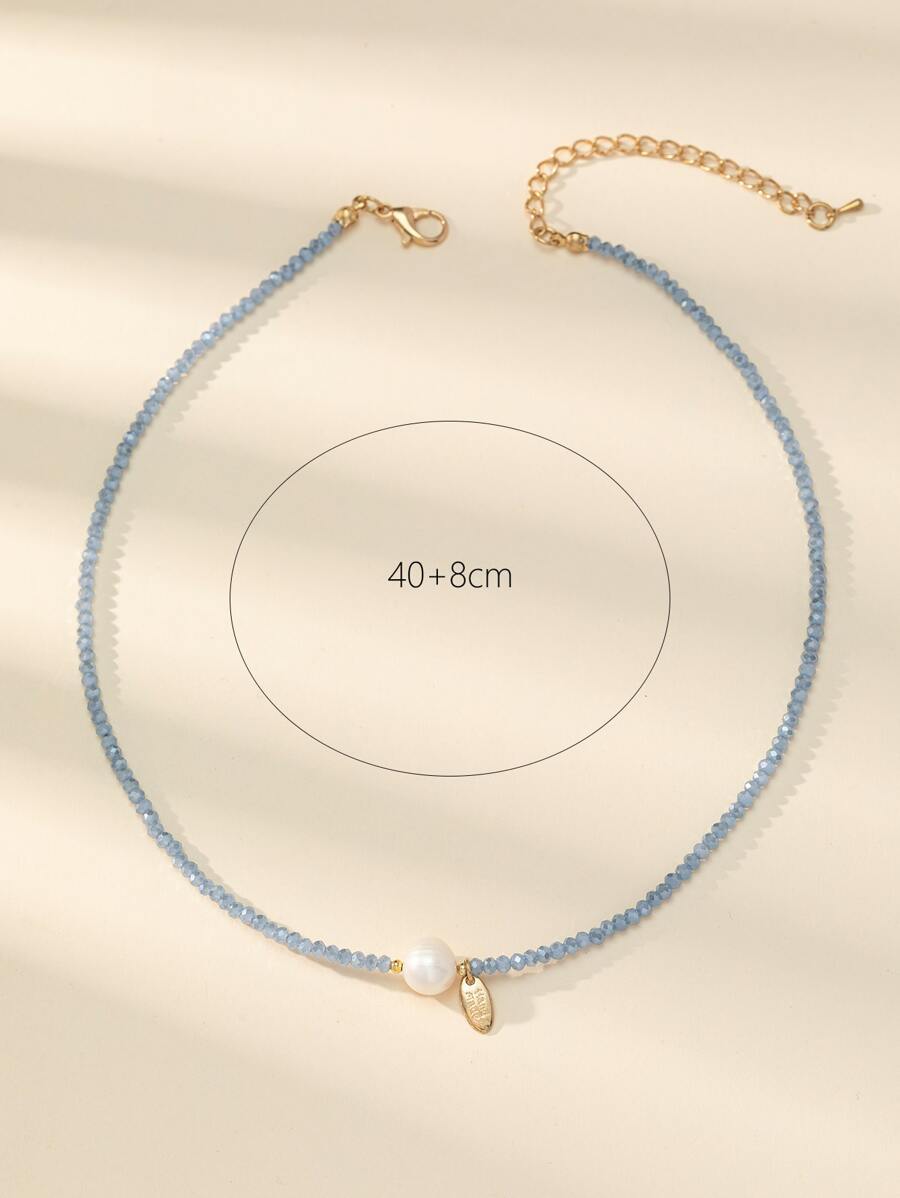 Handmade Beaded Choker Necklace (OS)