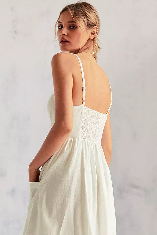 Cooperative Linen Midi Dress