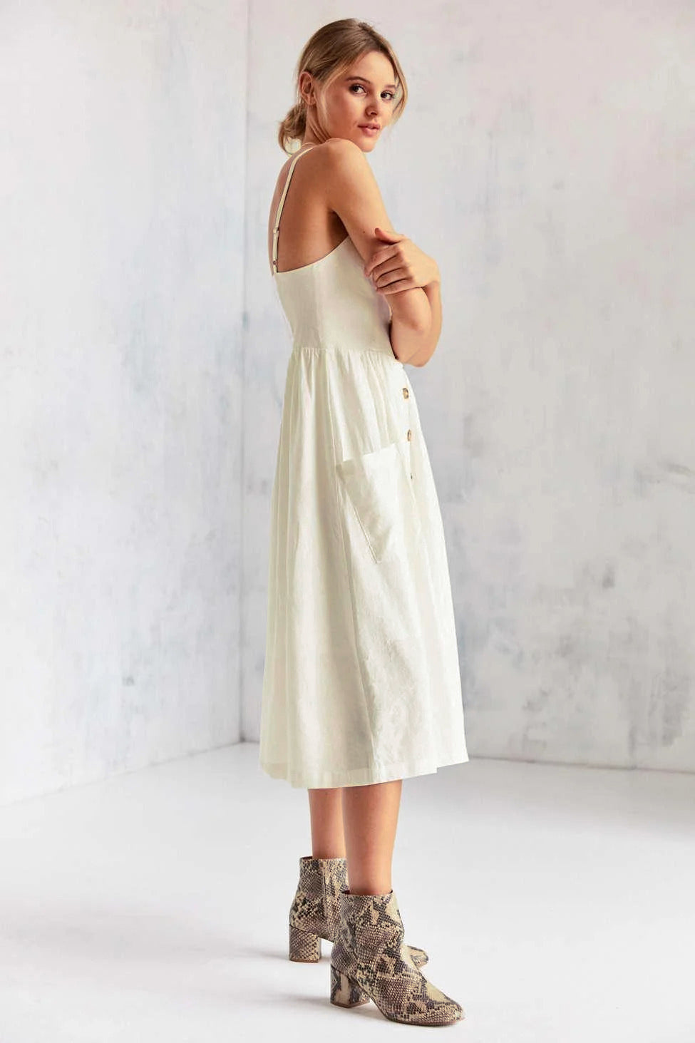 Cooperative Linen Midi Dress