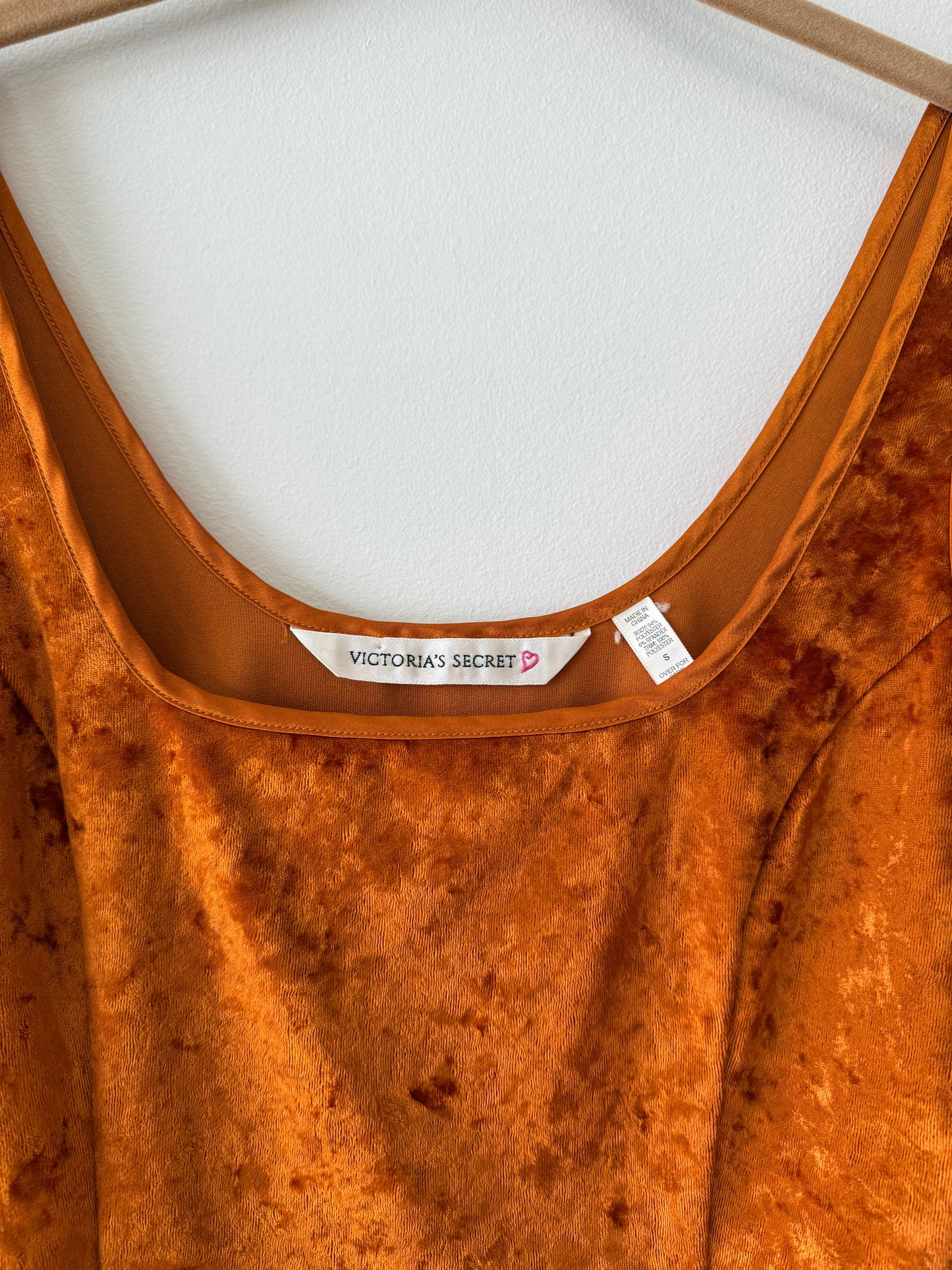 Vintage Victoria's Secret Crushed Velvet Tank Top (S)