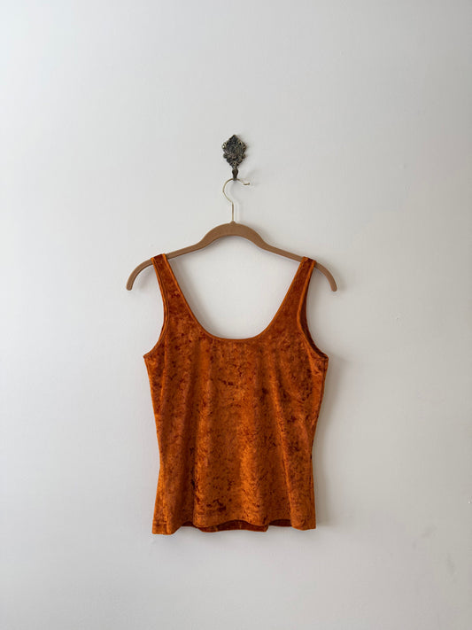 Vintage Victoria's Secret Crushed Velvet Tank Top (S)
