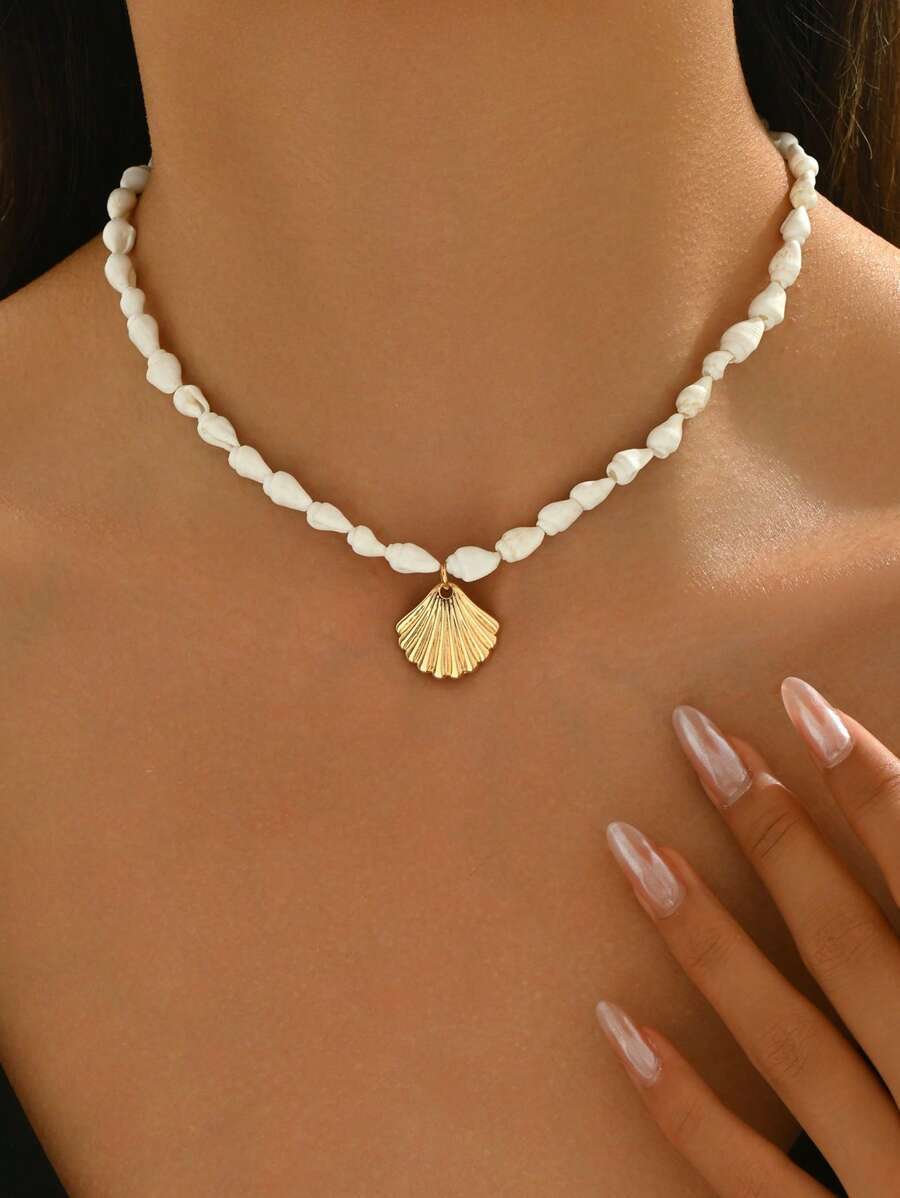 Shell and Conch Choker (OS)