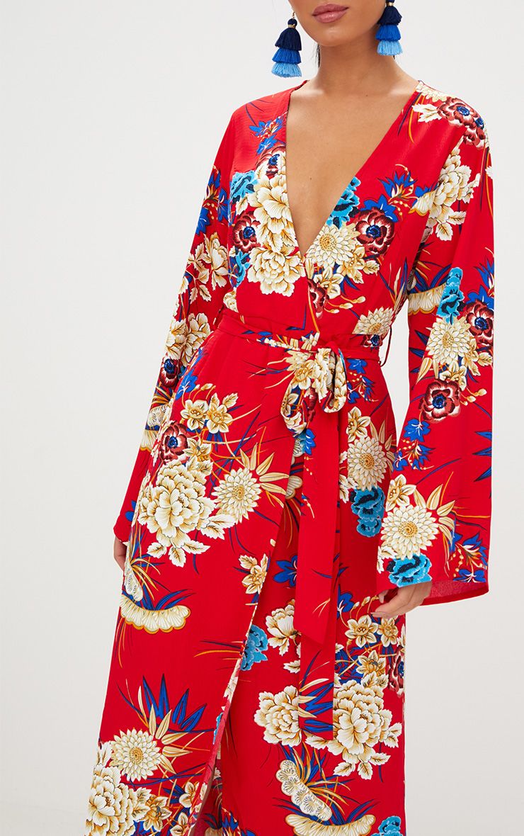 NWT Pretty Little Thing Floral Kimono Dress