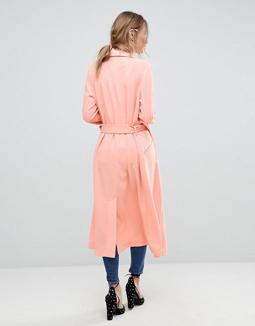 NWT ASOS Waterfall Jacket in Coral