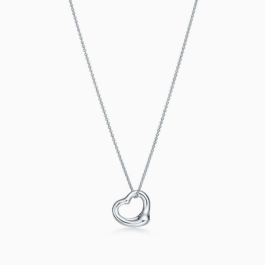 Tiffany & Co. Elsa Peretti Open Heart Pendant (16")