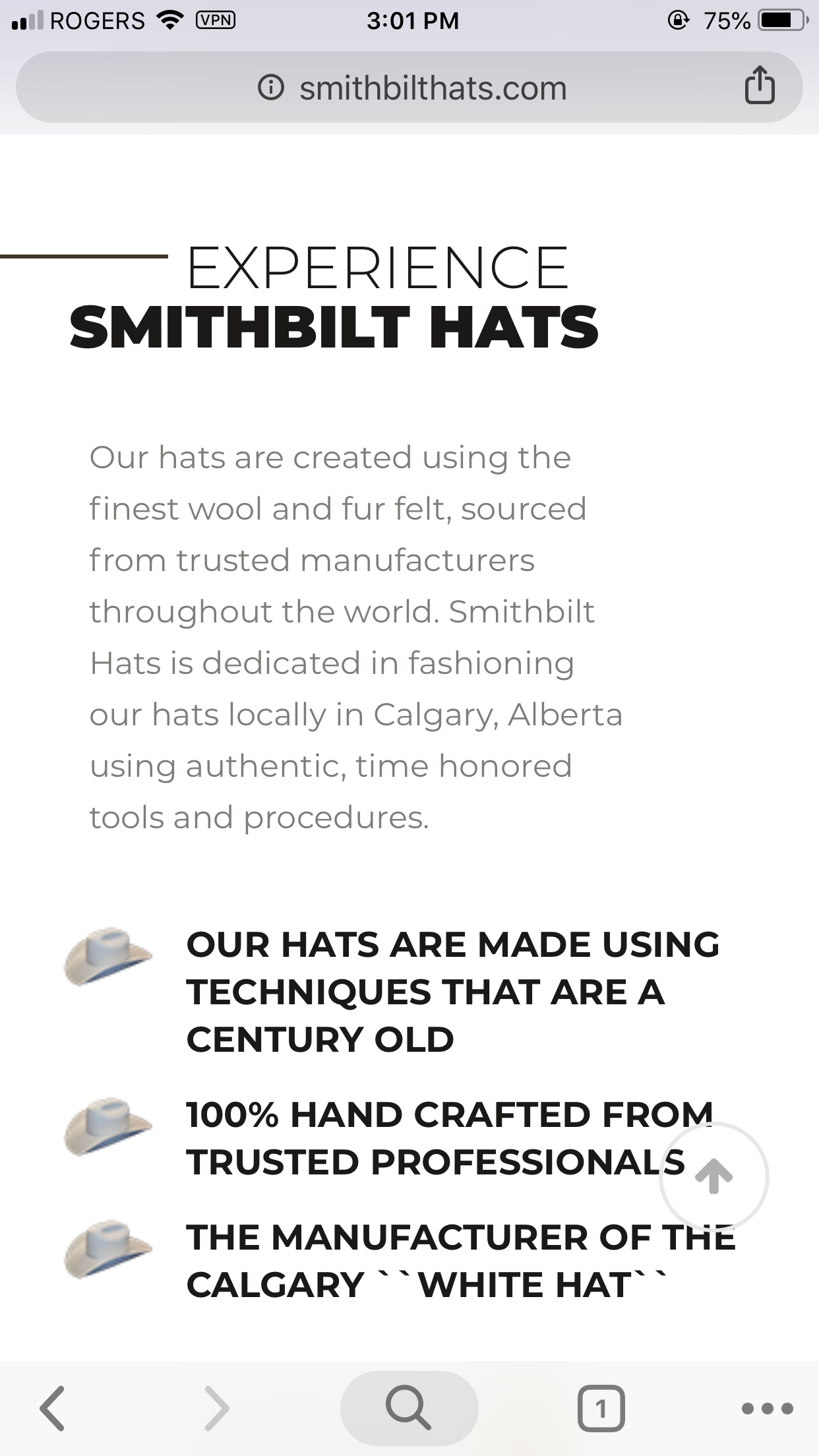 SMITHBILT Felt Cowboy Hat