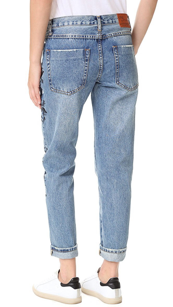 One Teaspoon Lola Awesome Embroidered Jeans
